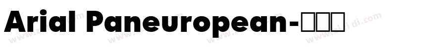 Arial Paneuropean字体转换